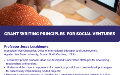 Grant Writing Principles For Social Ventures