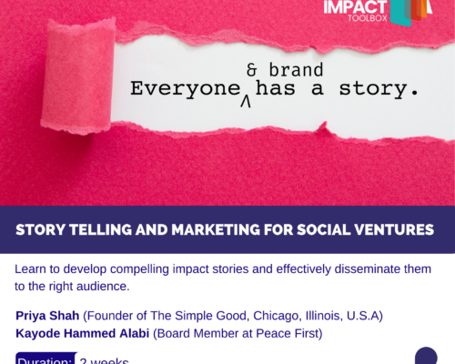 Storytelling and Marketing for Social Ventures