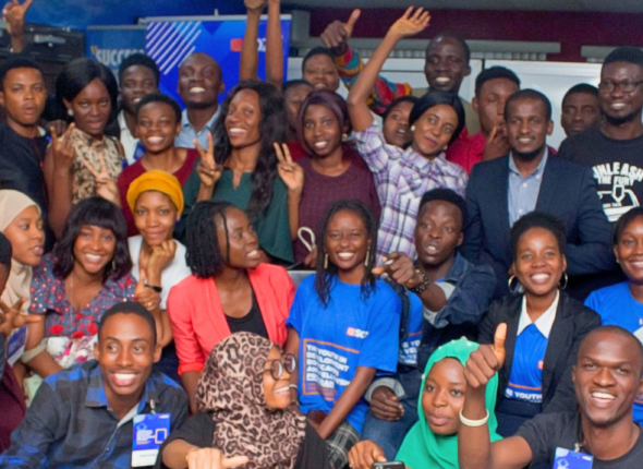 Group shot of Nigerian fellows from the first YID cohort